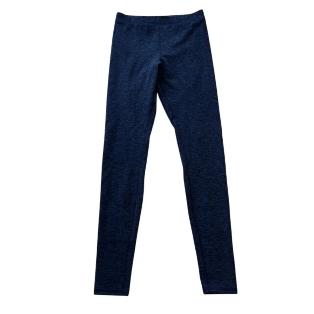 Alo Yoga Alosoft Leggings Space Dye Heathered Navy Blue XS